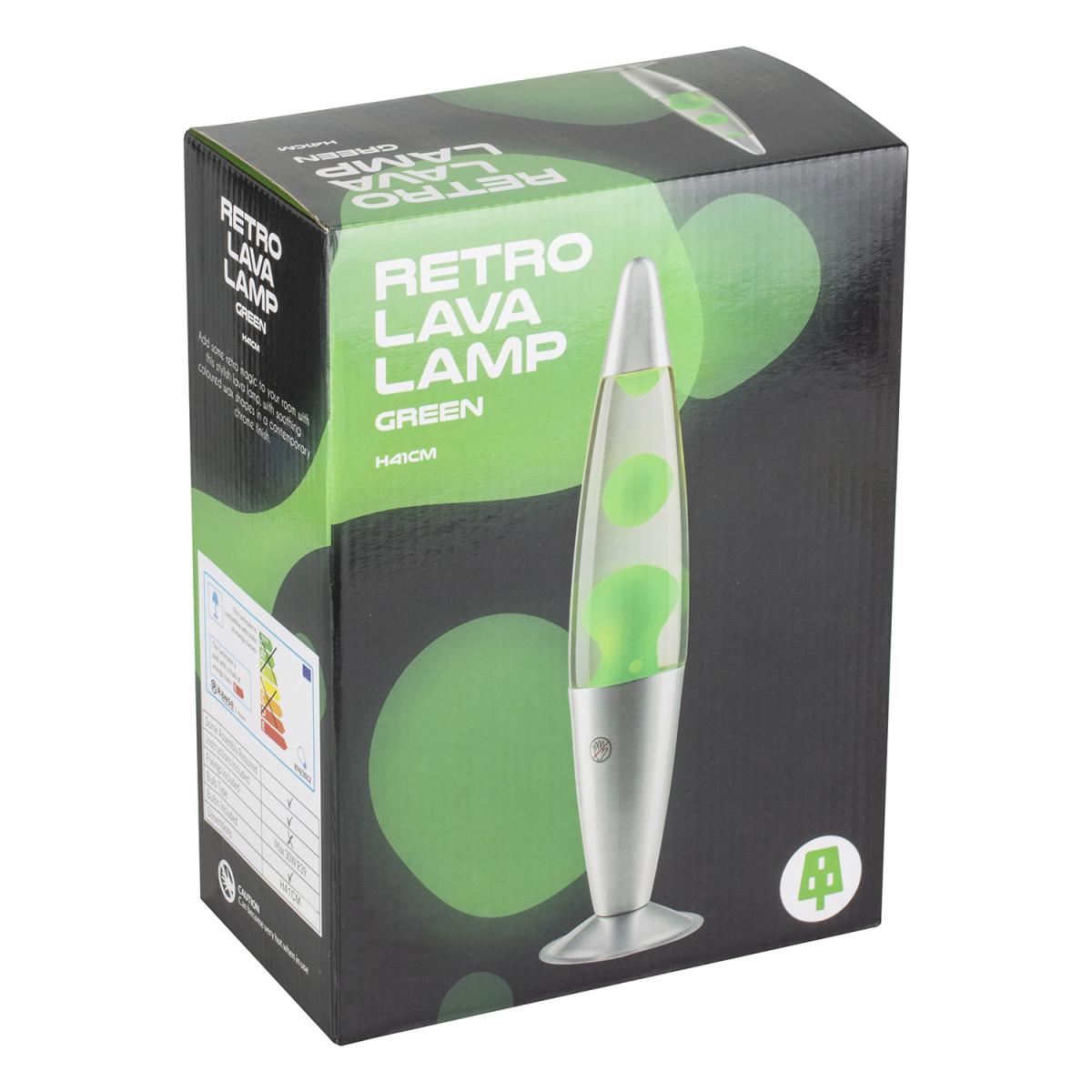 Chrome Retro Lava Lamp - Silver – image 2