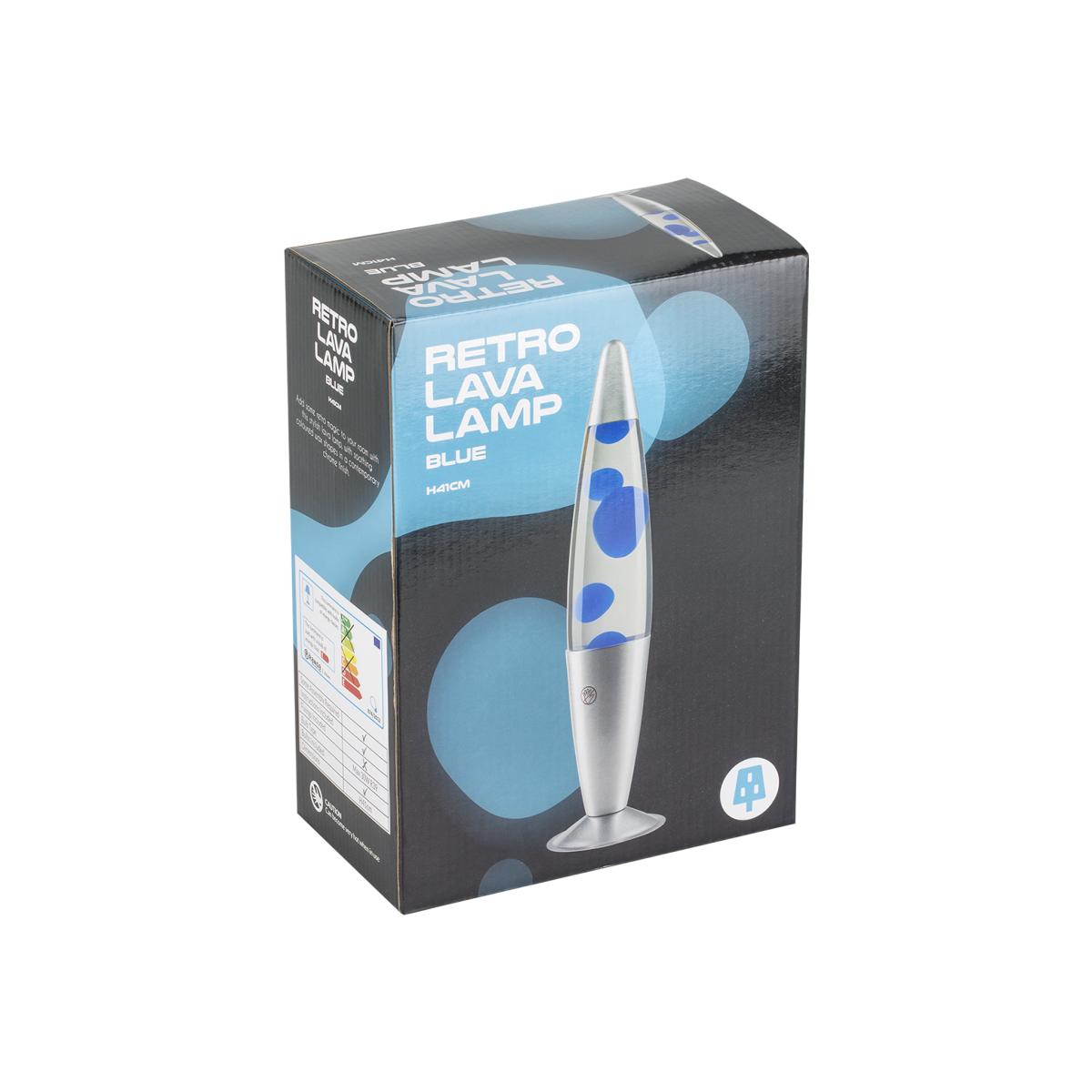 Chrome Retro Lava Lamp - Silver – image 1