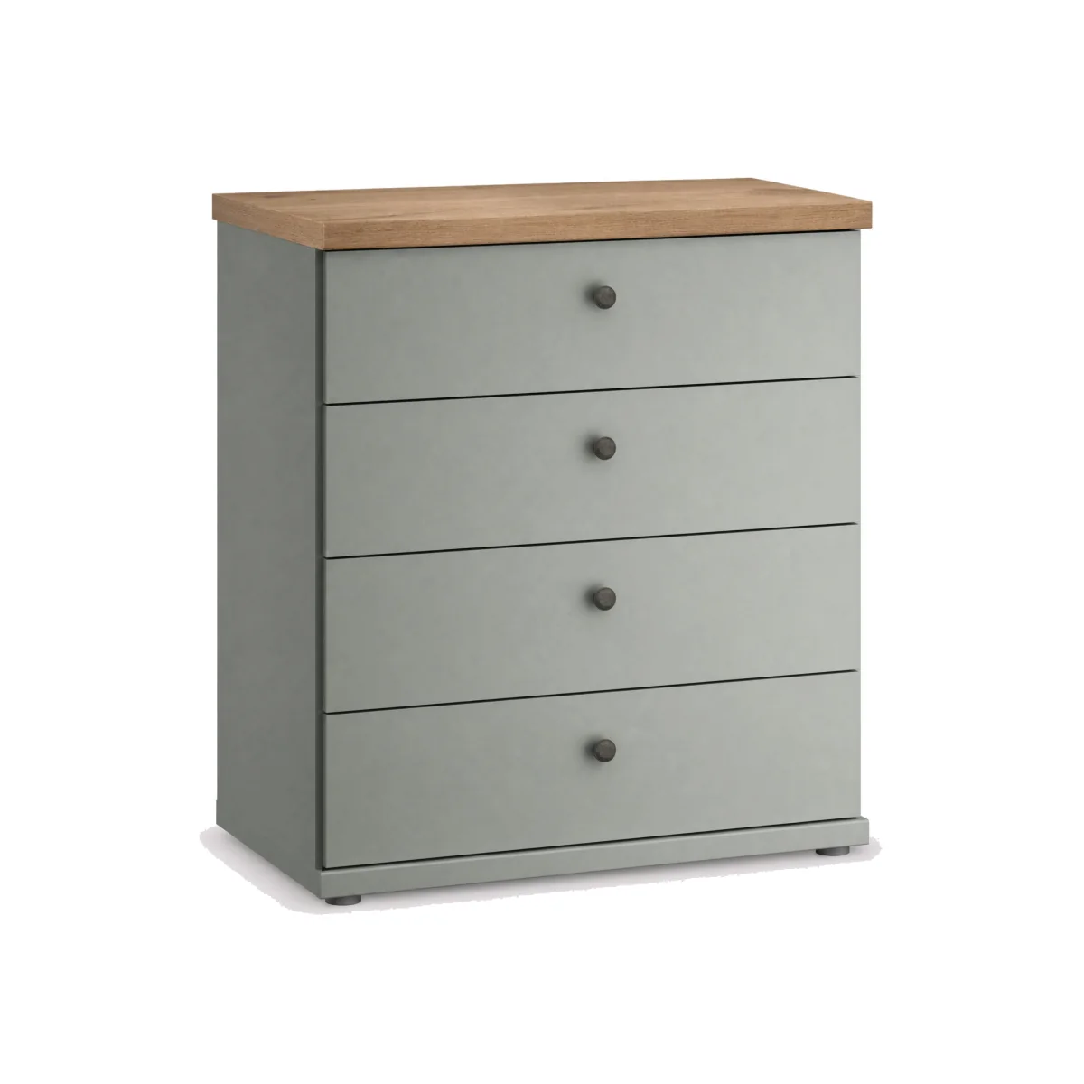 Varese Wide 4 Drawer Chest, Green | Barker & Stonehouse – image 1