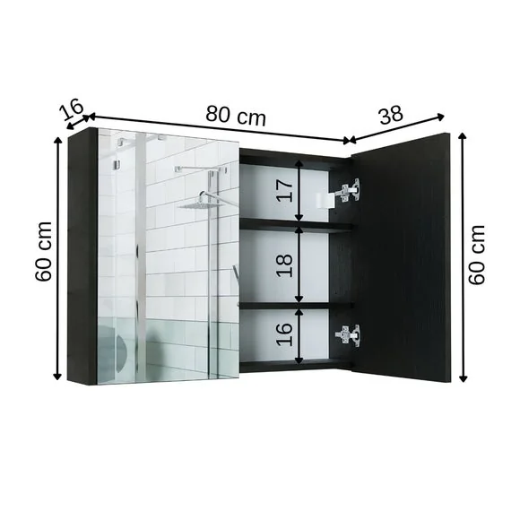 Atlantic Mirror Wall Cabinet – image 7