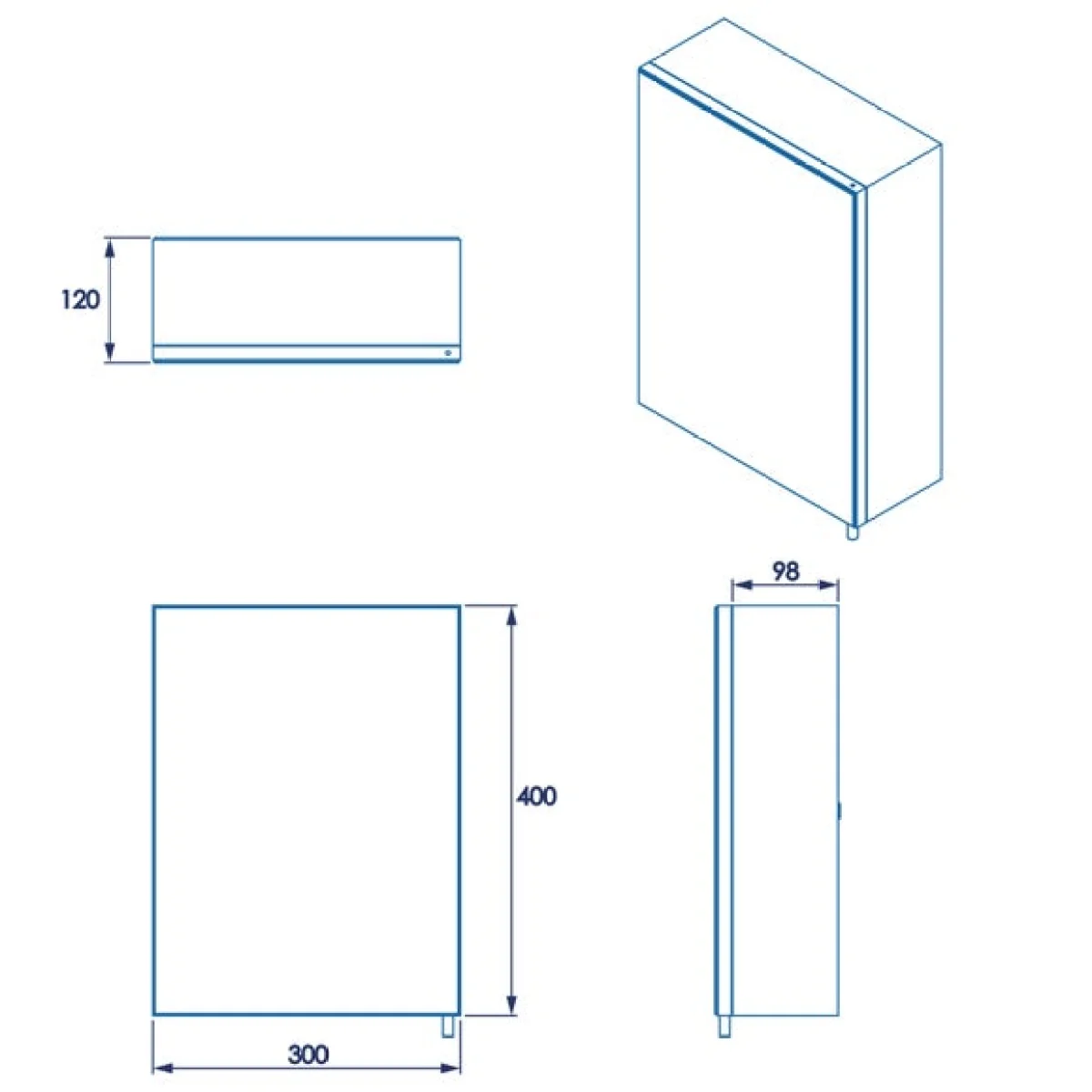 Return - Avon Stainless Steel Single Door Cabinet – image 7