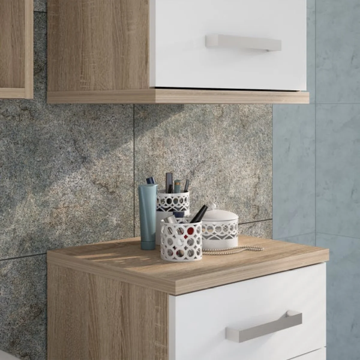 Furniture To Go Veris Small 1 Door Wall Cabinet – image 2