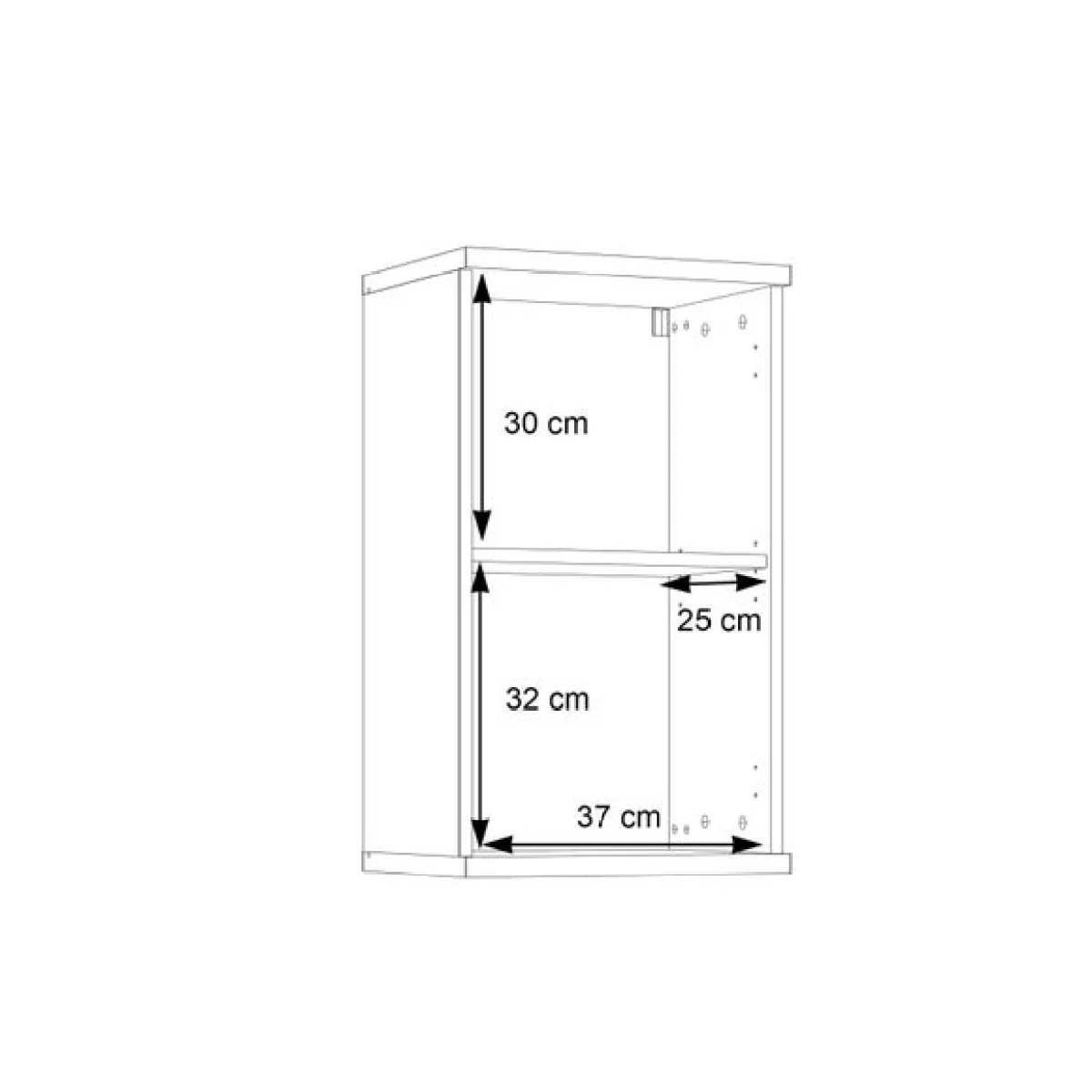 Furniture To Go Veris Small 1 Door Wall Cabinet – image 9