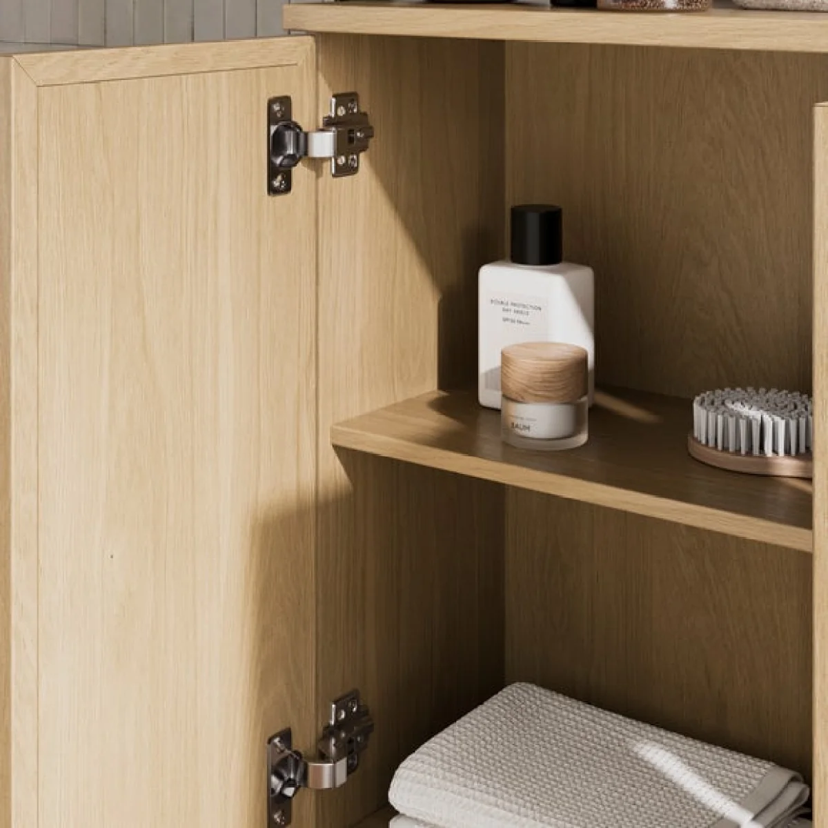 Return - Rhodes 2 Door Cabinet, Oak – image 3