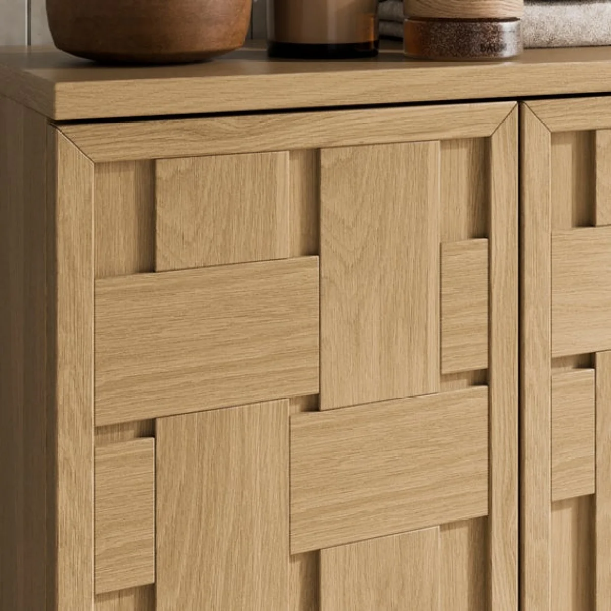 Return - Rhodes 2 Door Cabinet, Oak – image 4