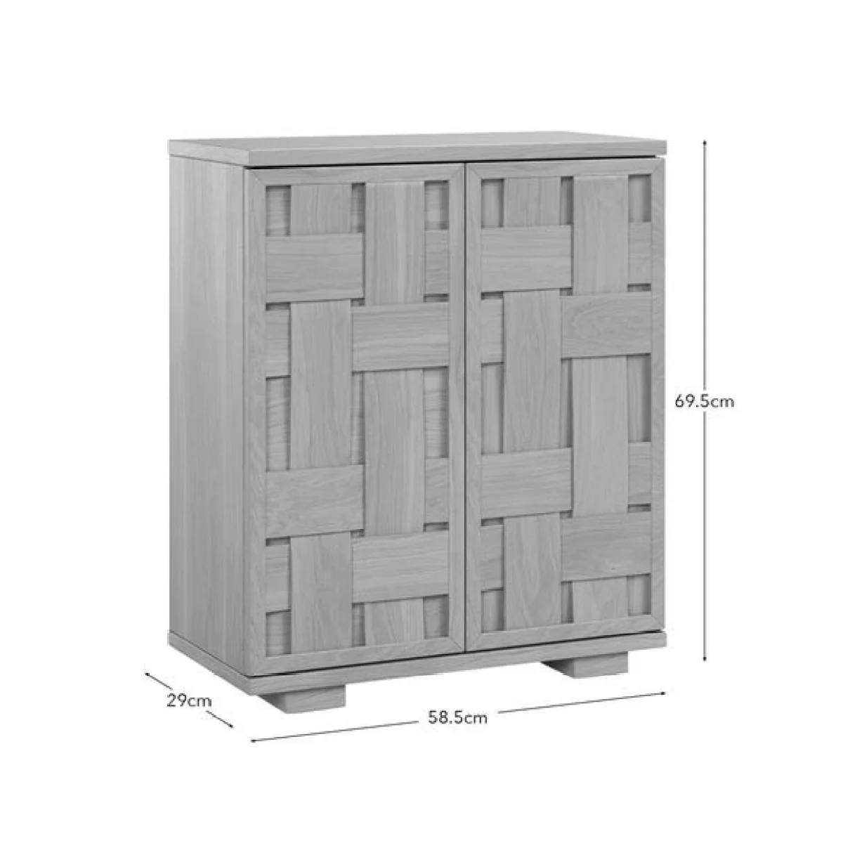 Return - Rhodes 2 Door Cabinet, Oak – image 8