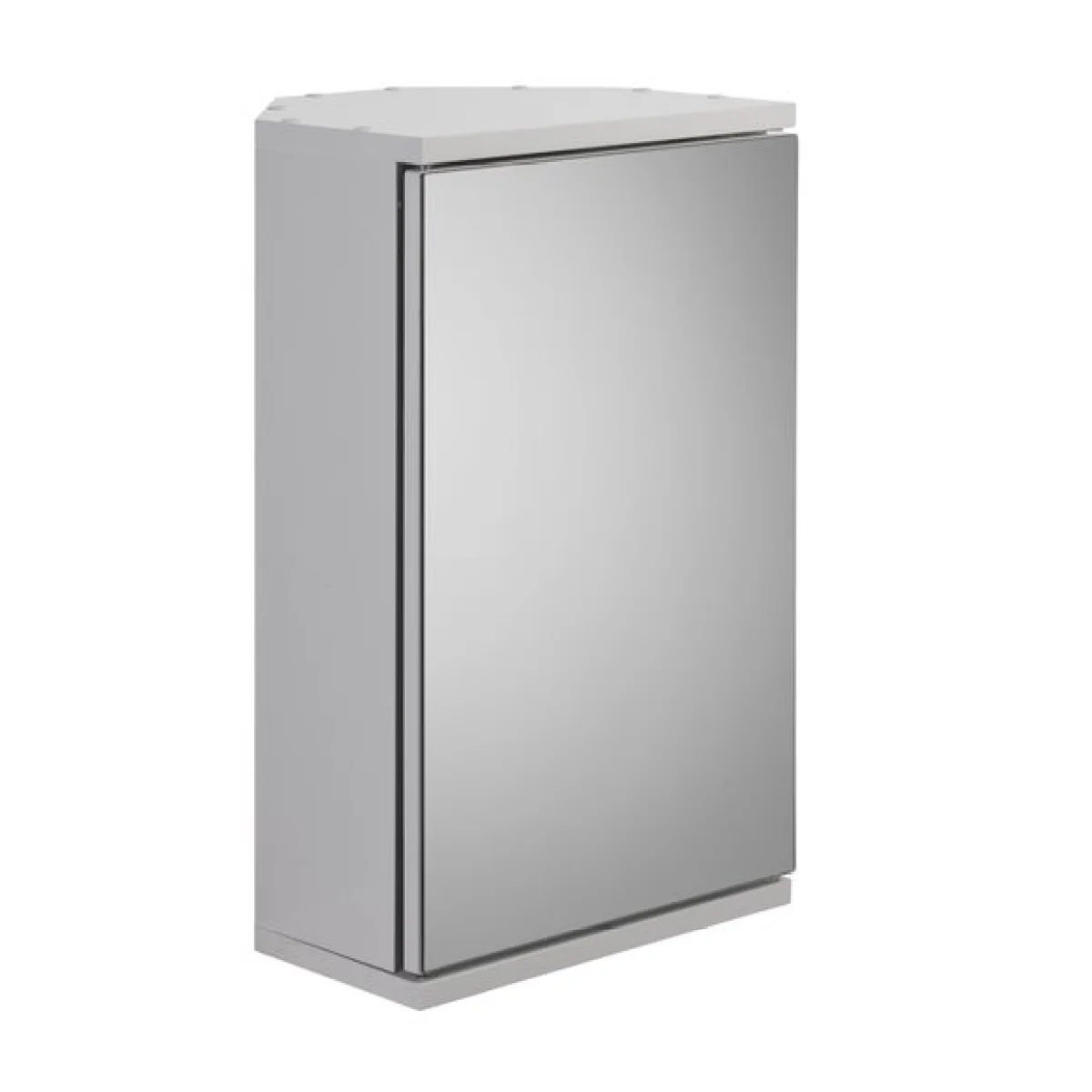 Return - Simplicity Single Door Corner Cabinet, White – image 3