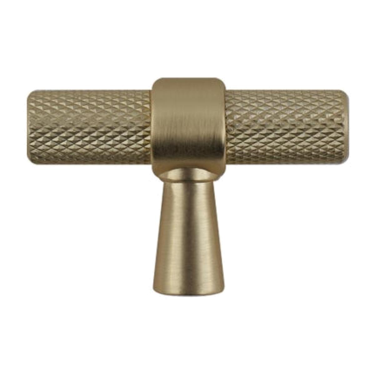 Set of 2 Knurled T Cabinet Handles – image 1