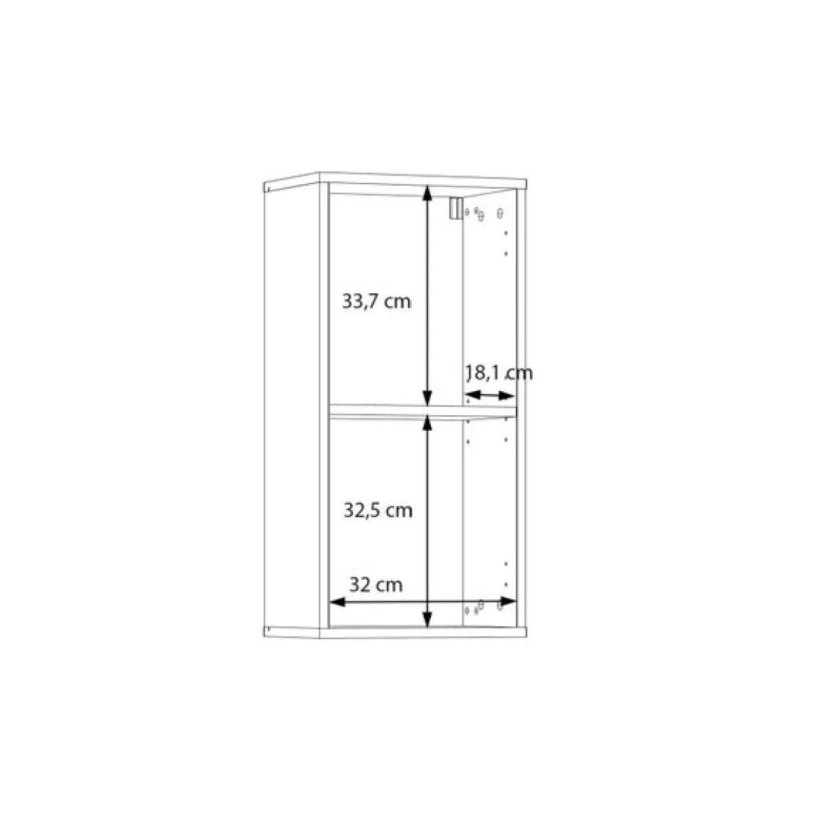 Furniture To Go Lokko 1 Door Wall Cabinet – image 9