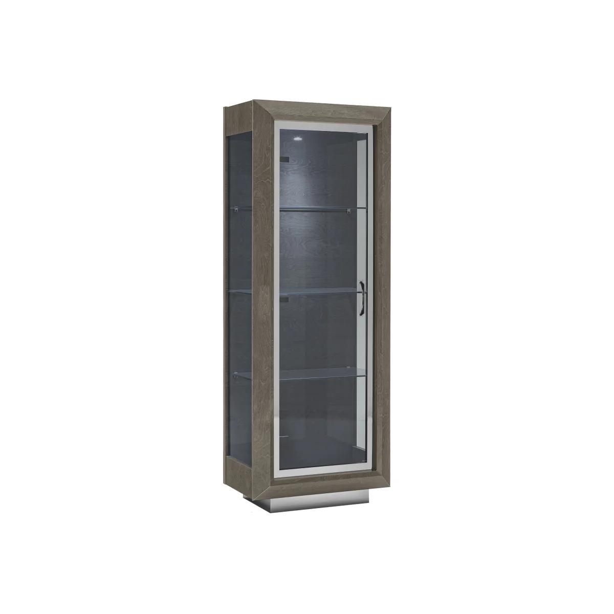 Palazzo 1 Door Curio Cabinet - Silver Birch - Living Room Furniture - In Time for Christmas – image 1