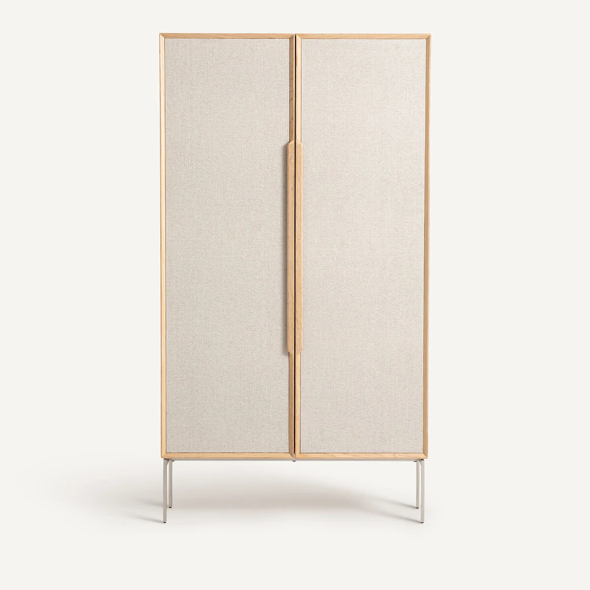 Omid Cabinet Desk with Oak Veneer and Textured Fabric – image 11