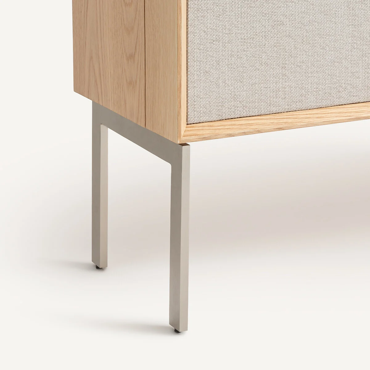 Omid Cabinet Desk with Oak Veneer and Textured Fabric – image 10