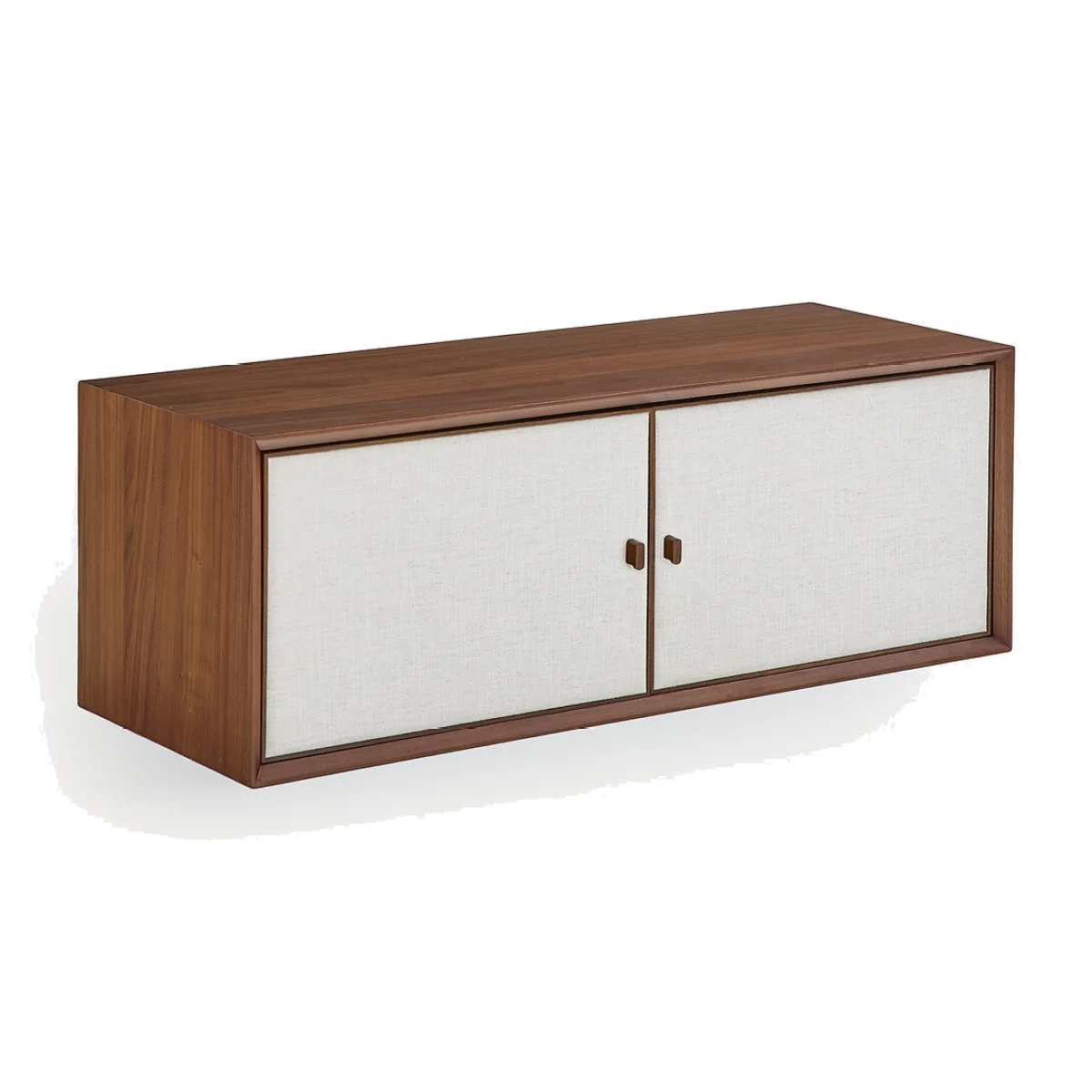 Archivita XL Walnut Veneer and Fabric Cabinet, W110 X D42cm – image 1
