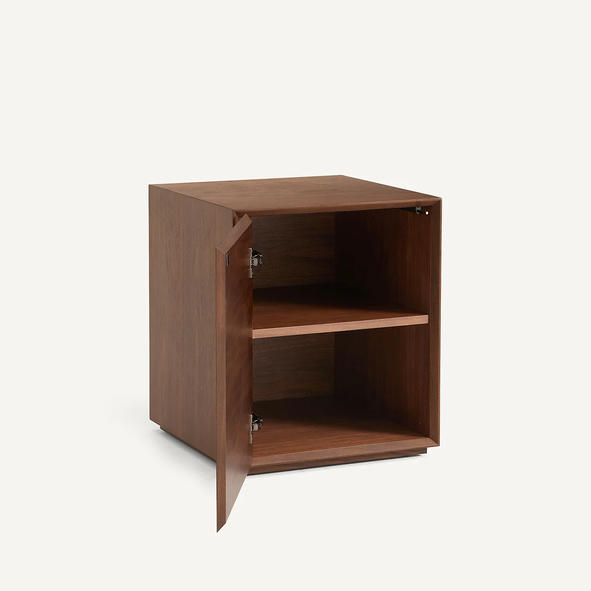 Mikube Walnut Veneered MDF 1-Door Office Cabinet – image 4
