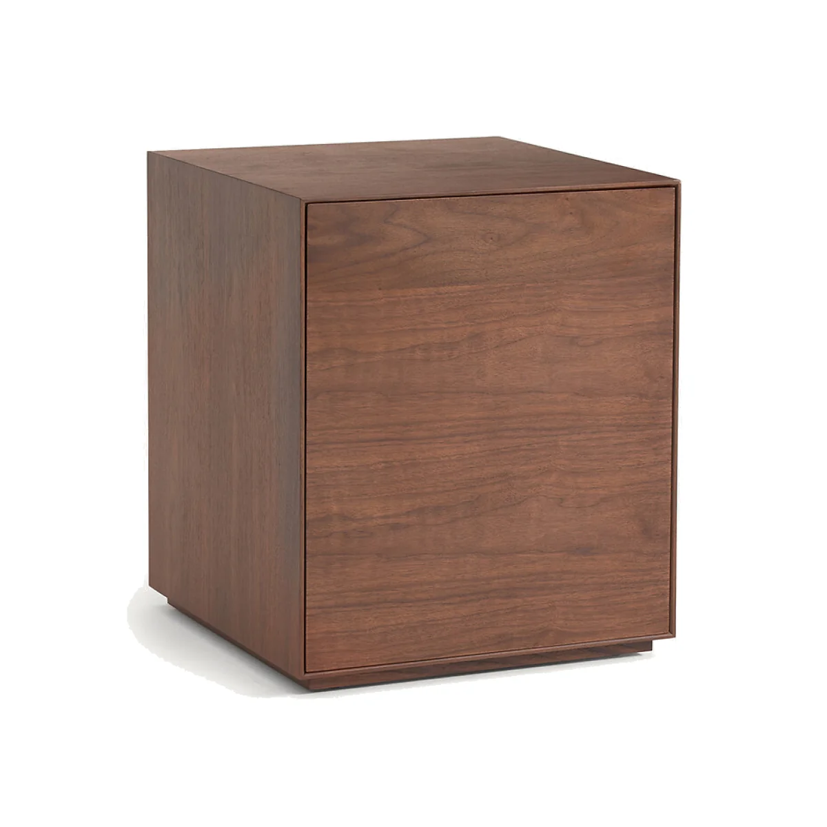 Mikube Walnut Veneered MDF 1-Door Office Cabinet – image 1