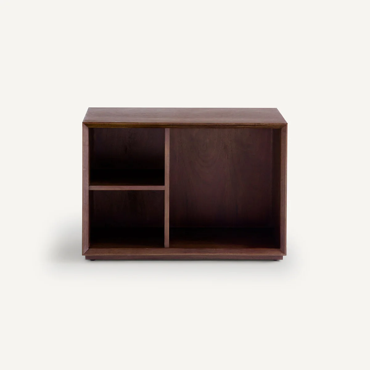 Mikube Low Open Cabinet with Walnut Veneer – image 4