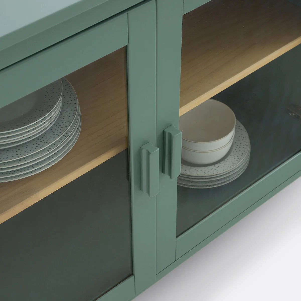Alvina Low 3-Door Cabinet in Pine and MDF, Length 160cm – image 5