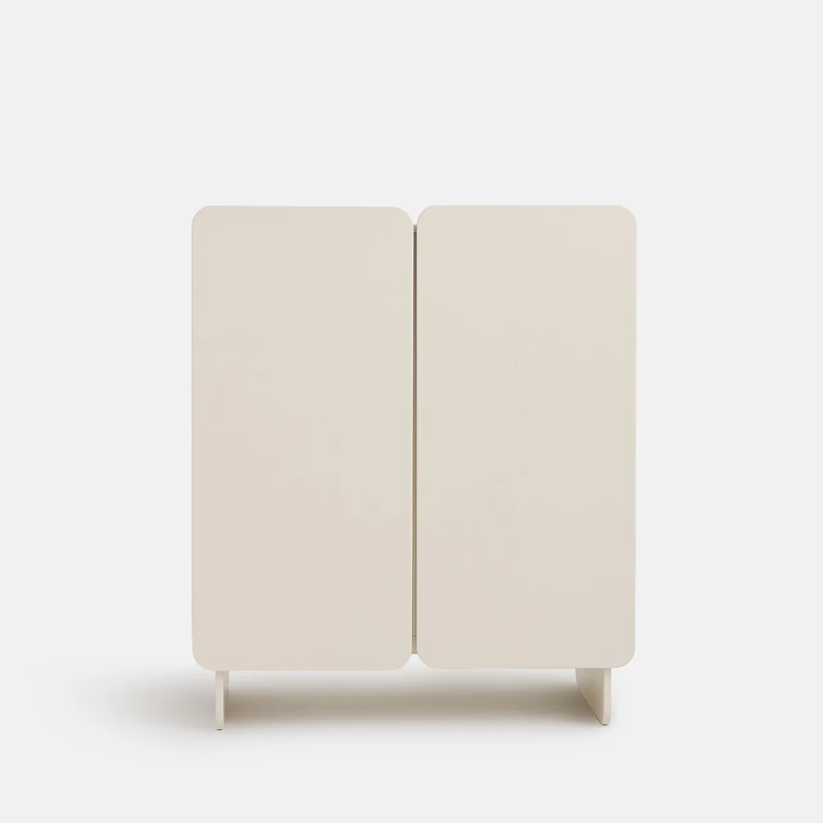 Cesco 2-Door Low Cupboard with Hanging Rail and Shelves – image 3