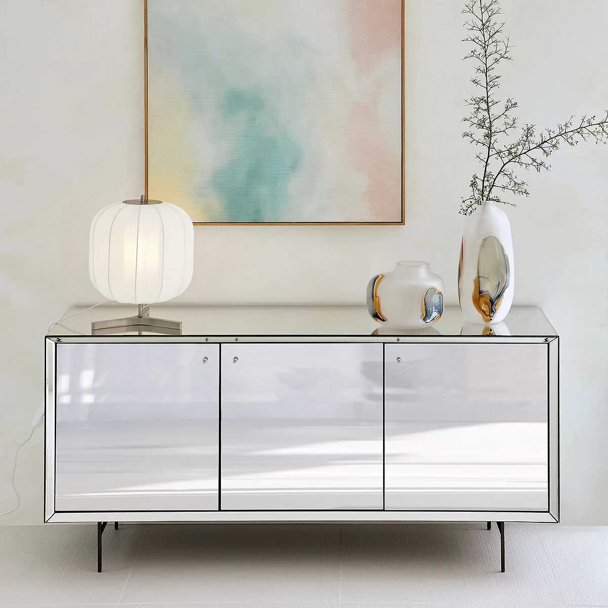 Khonsou Mirrored Sideboard Cabinet – image 2