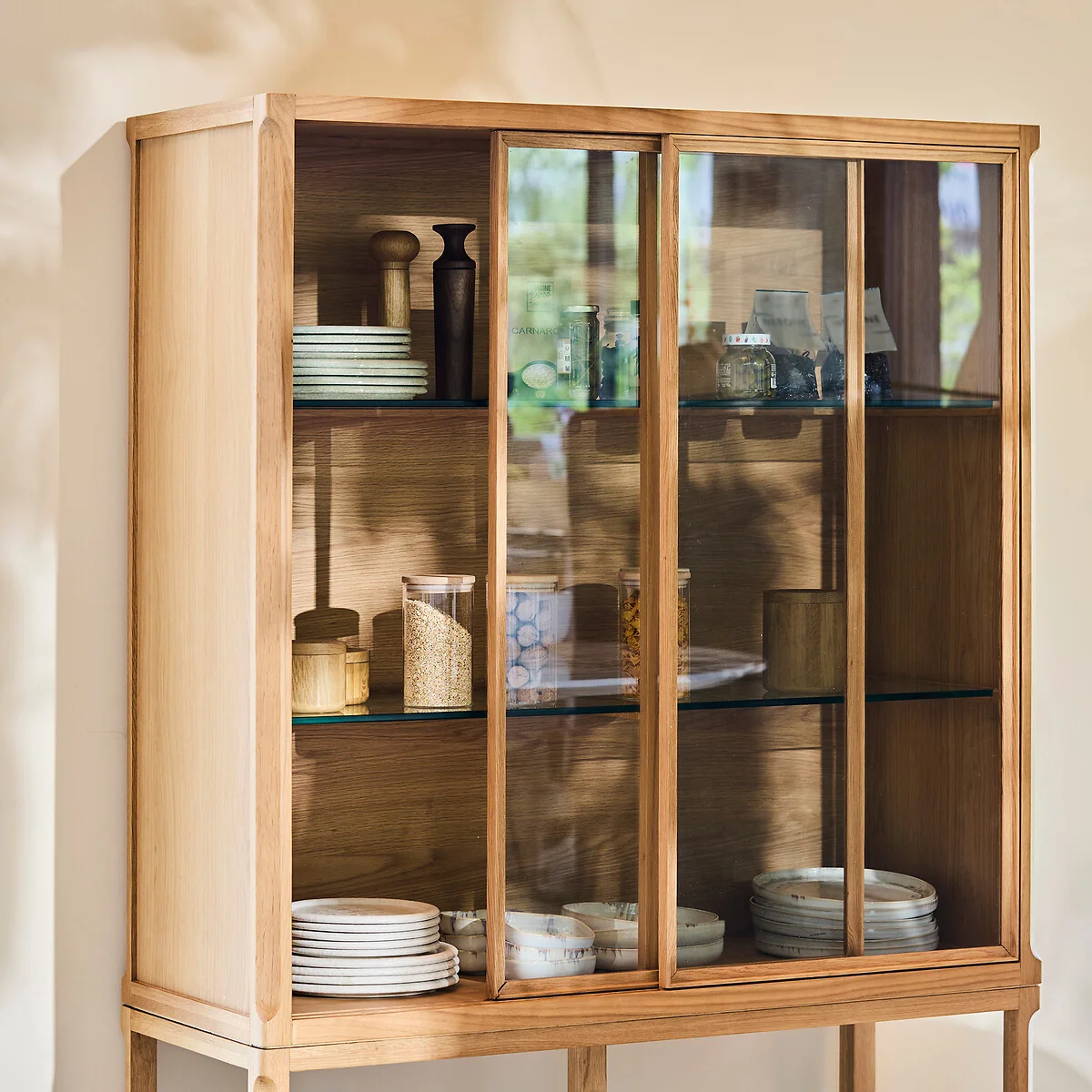 Iéna Oak and Veneer High Cabinet, Designed By Emmanuel Gallina – image 2