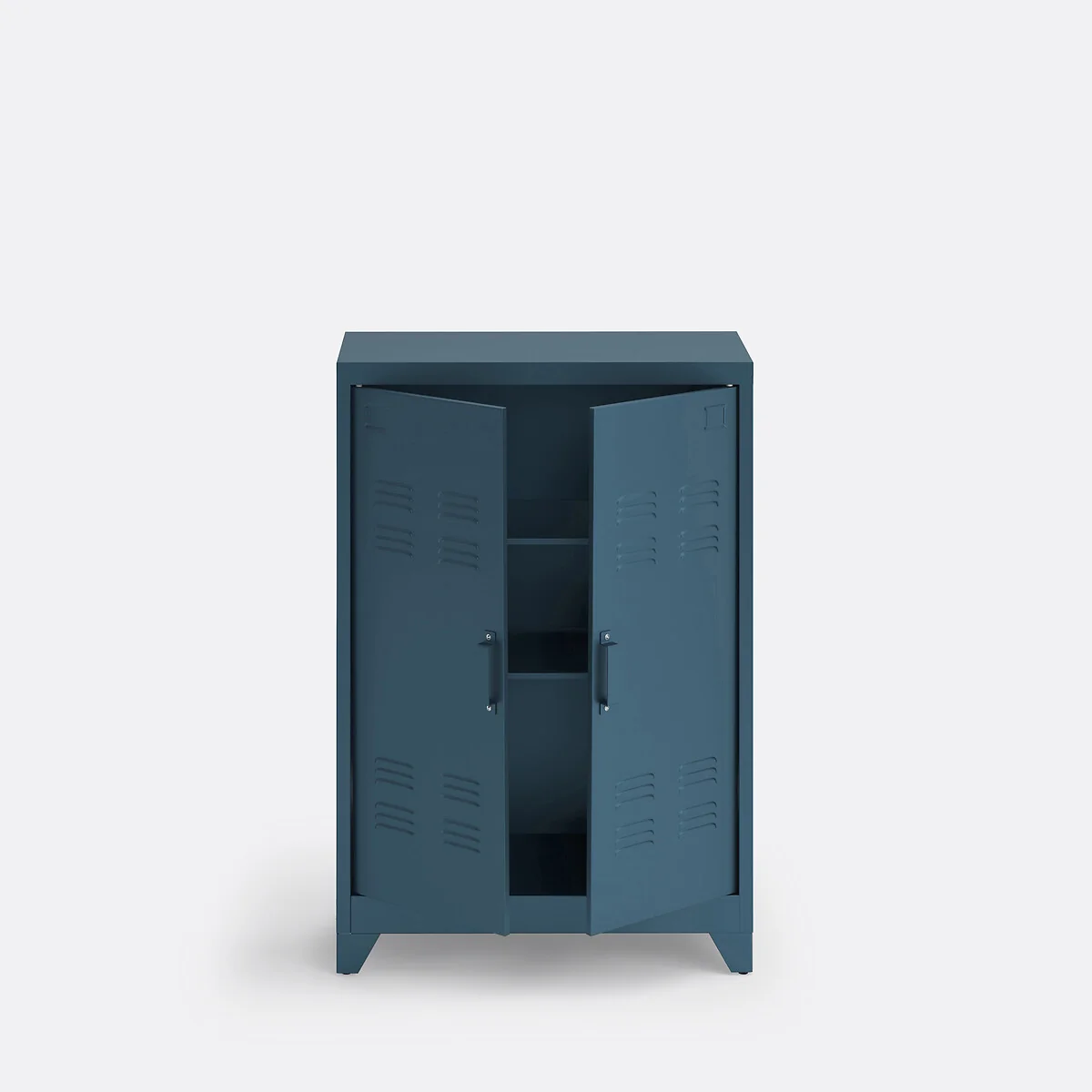 Hiba Low Cabinet with 2 Doors in Steel – image 3