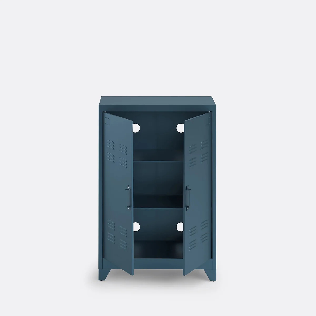 Hiba Low Cabinet with 2 Doors in Steel – image 4