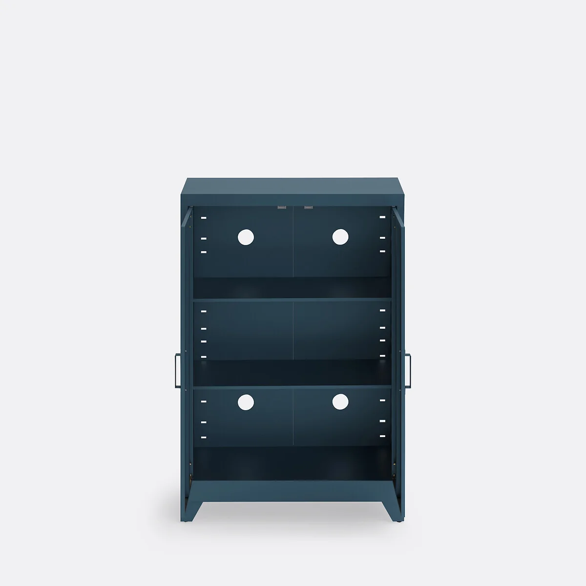 Hiba Low Cabinet with 2 Doors in Steel – image 5