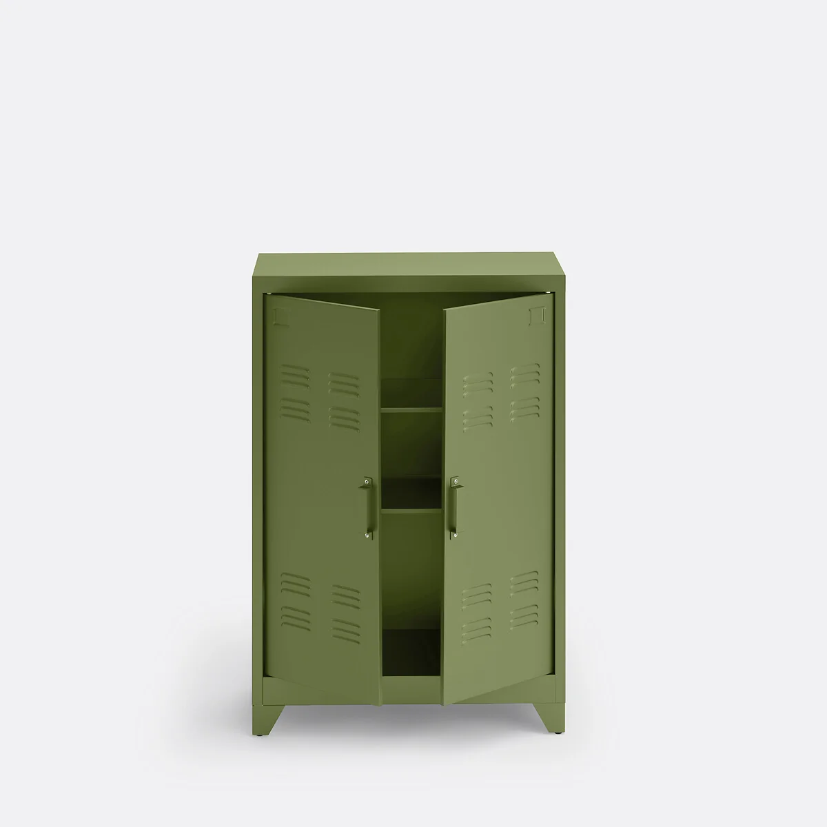 Hiba Low Cabinet with 2 Doors in Steel – image 4