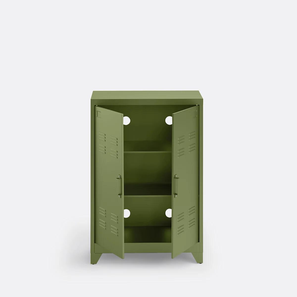 Hiba Low Cabinet with 2 Doors in Steel – image 5