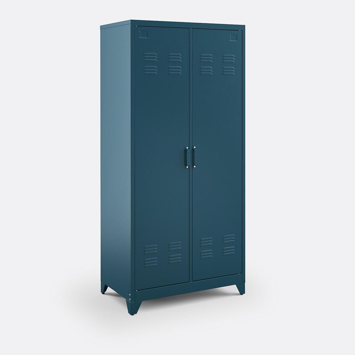 Hiba Industrial 2-Door Metal Storage Cabinet with Adjustable Shelves – image 2