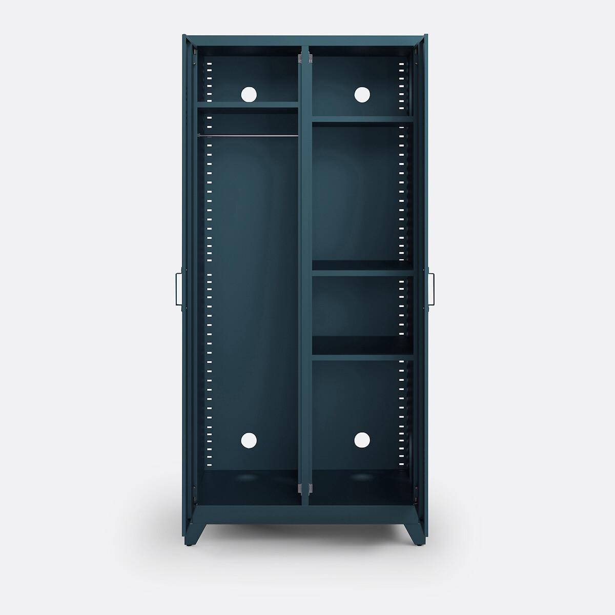 Hiba Industrial 2-Door Metal Storage Cabinet with Adjustable Shelves – image 4