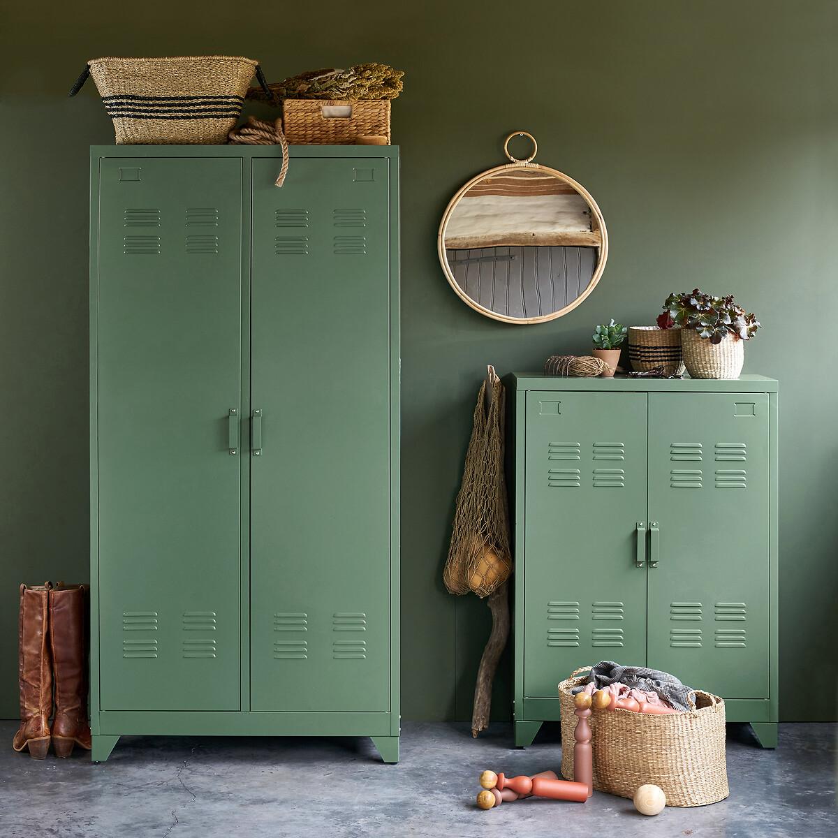 Hiba Industrial 2-Door Metal Storage Cabinet with Adjustable Shelves – image 9