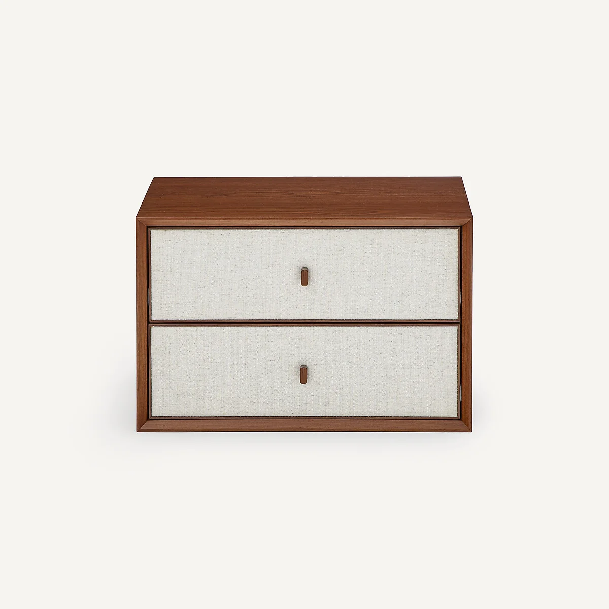 Archivita XL Walnut Veneer and Fabric 2-Drawer Cabinet, W60 X D42cm – image 2