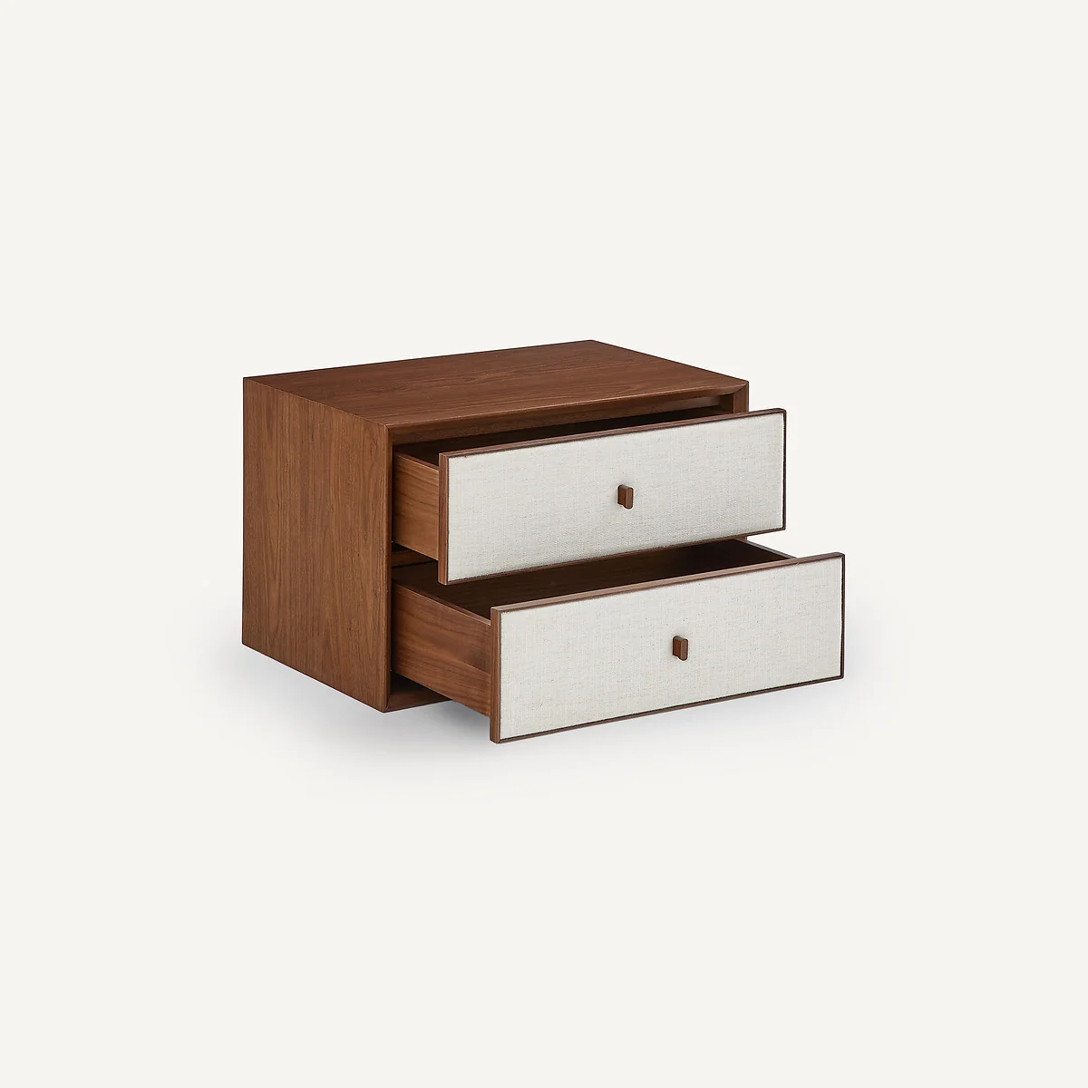Archivita XL Walnut Veneer and Fabric 2-Drawer Cabinet, W60 X D42cm – image 3
