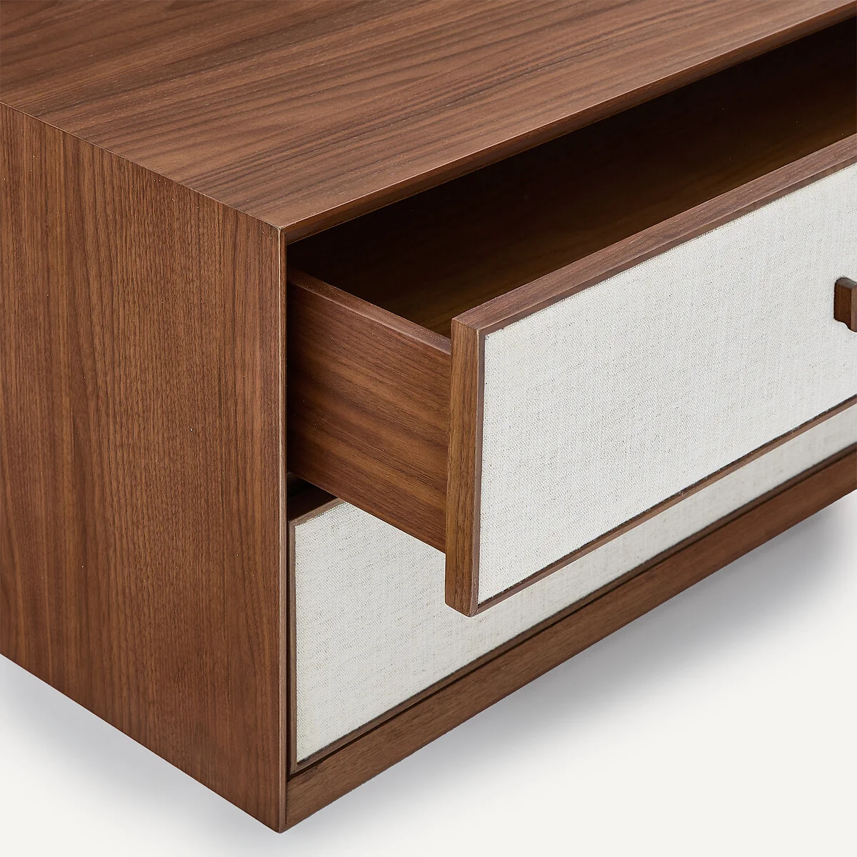 Archivita XL Walnut Veneer and Fabric 2-Drawer Cabinet, W60 X D42cm – image 4