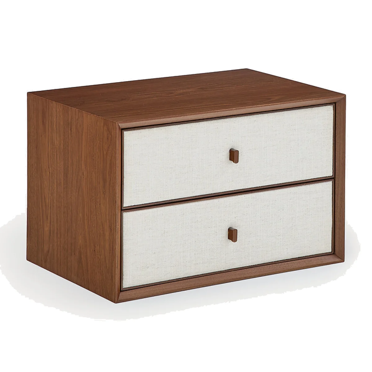Archivita XL Walnut Veneer and Fabric 2-Drawer Cabinet, W60 X D42cm – image 1