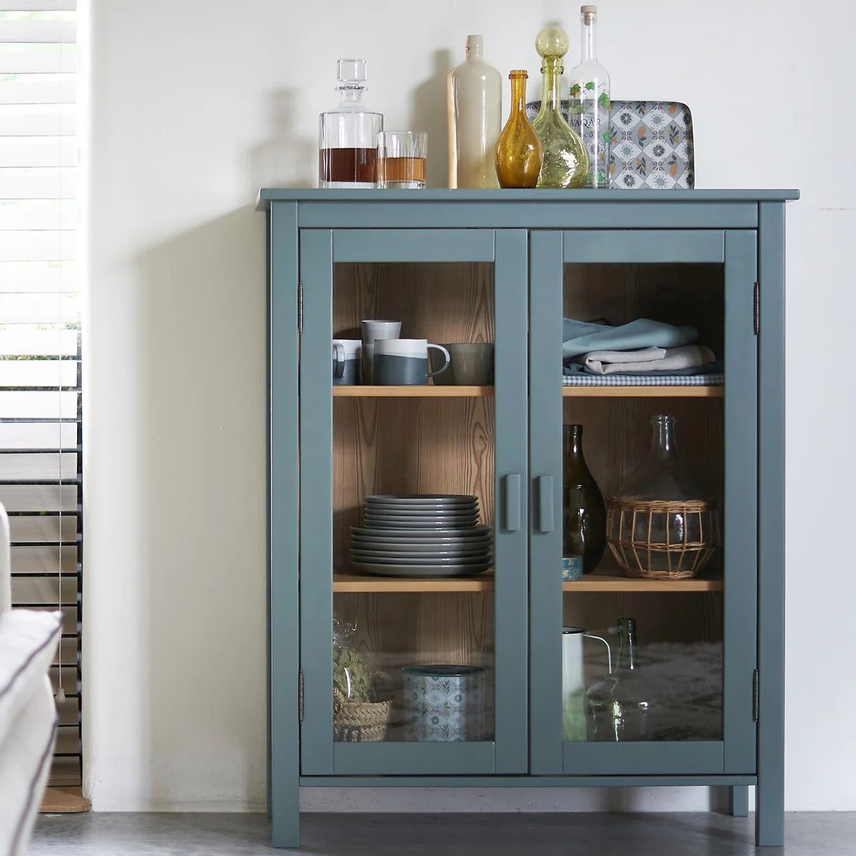 Alvina Solid Pine Low China Cabinet – image 2