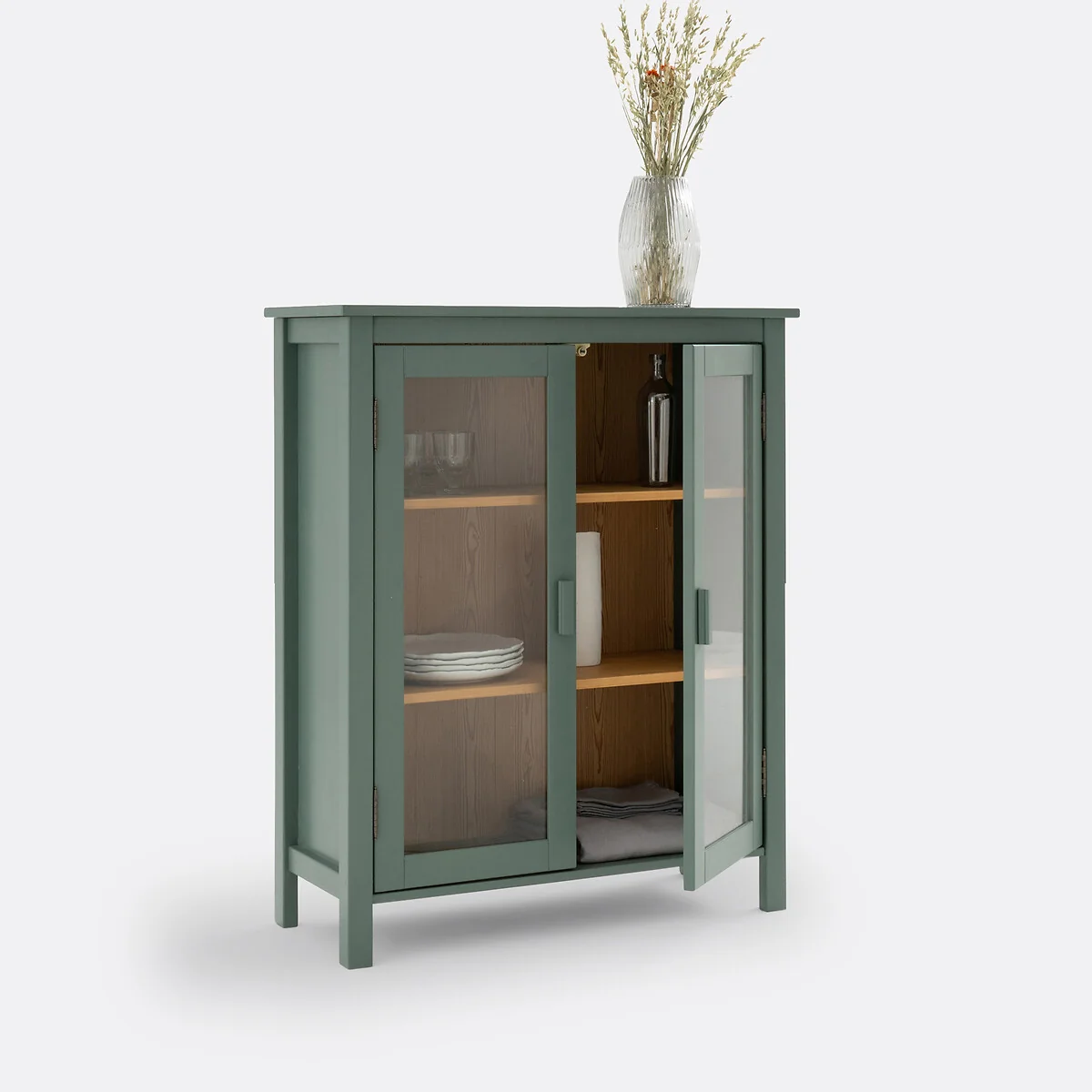 Alvina Solid Pine Low China Cabinet – image 6