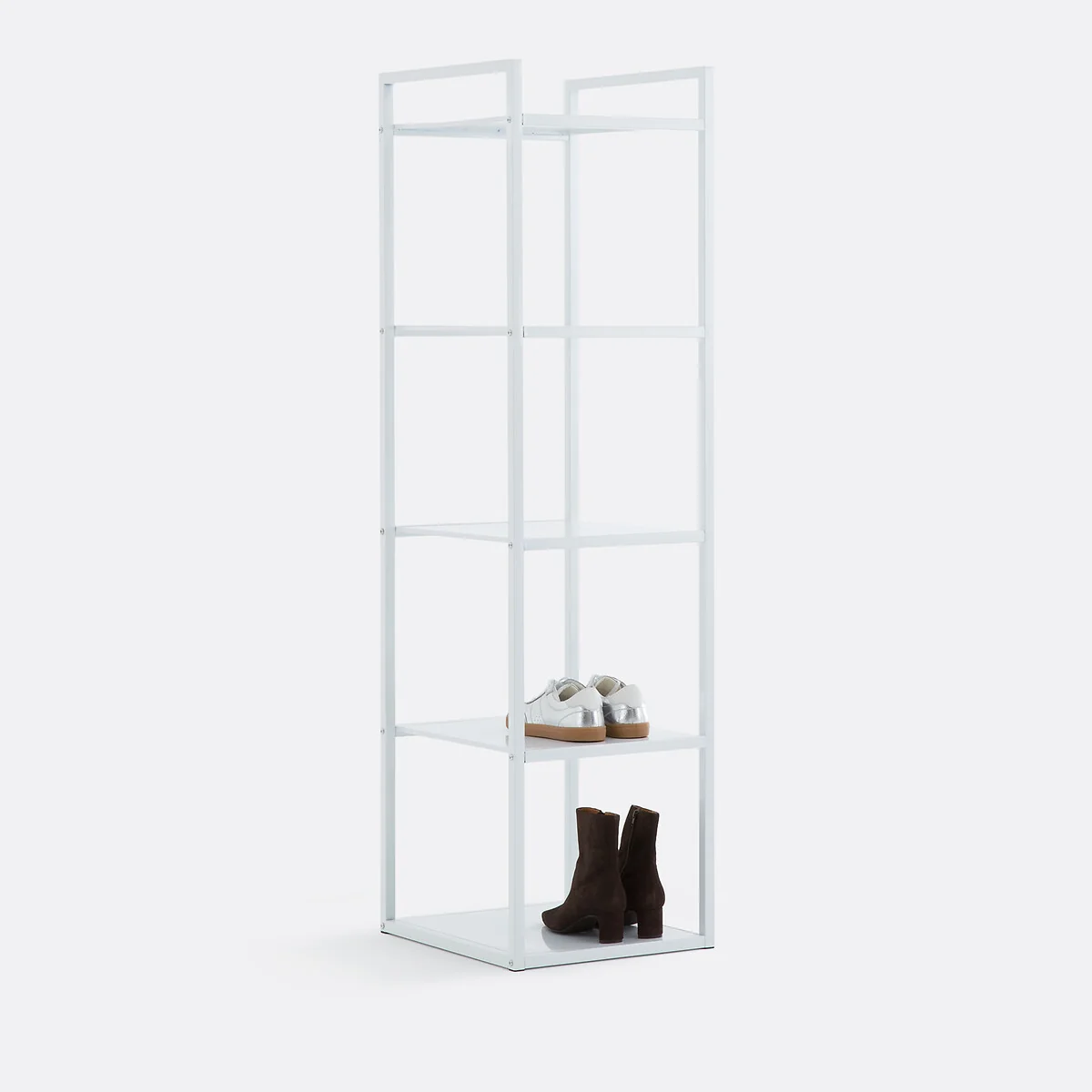 Enide Steel Low Wardrobe Module with 5 Shelves – image 3