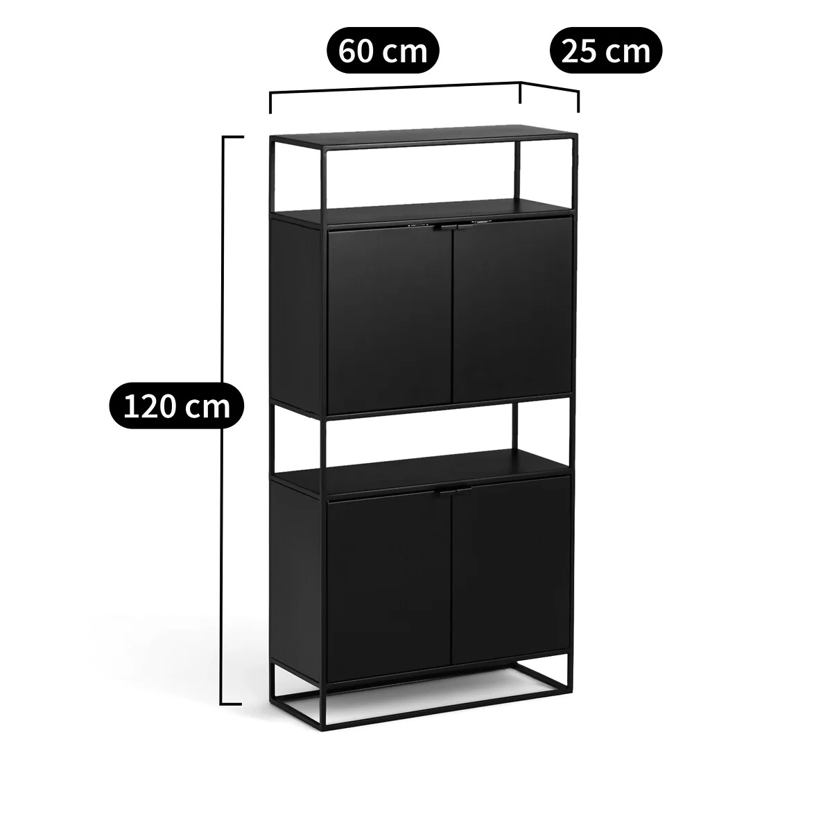 Miva 4-Door Steel Metal Hall Cupboard – image 8