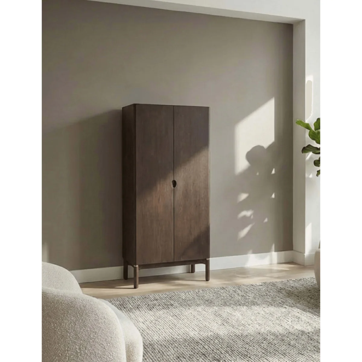 Gallery Direct ARKA Dark Wood 2-Door Cupboard Dark Brown – image 3