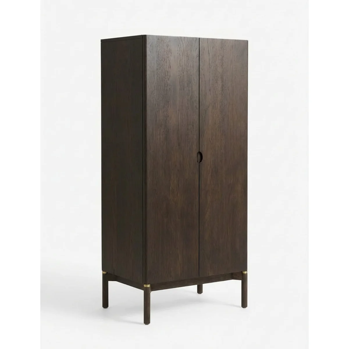 Gallery Direct ARKA Dark Wood 2-Door Cupboard Dark Brown – image 4