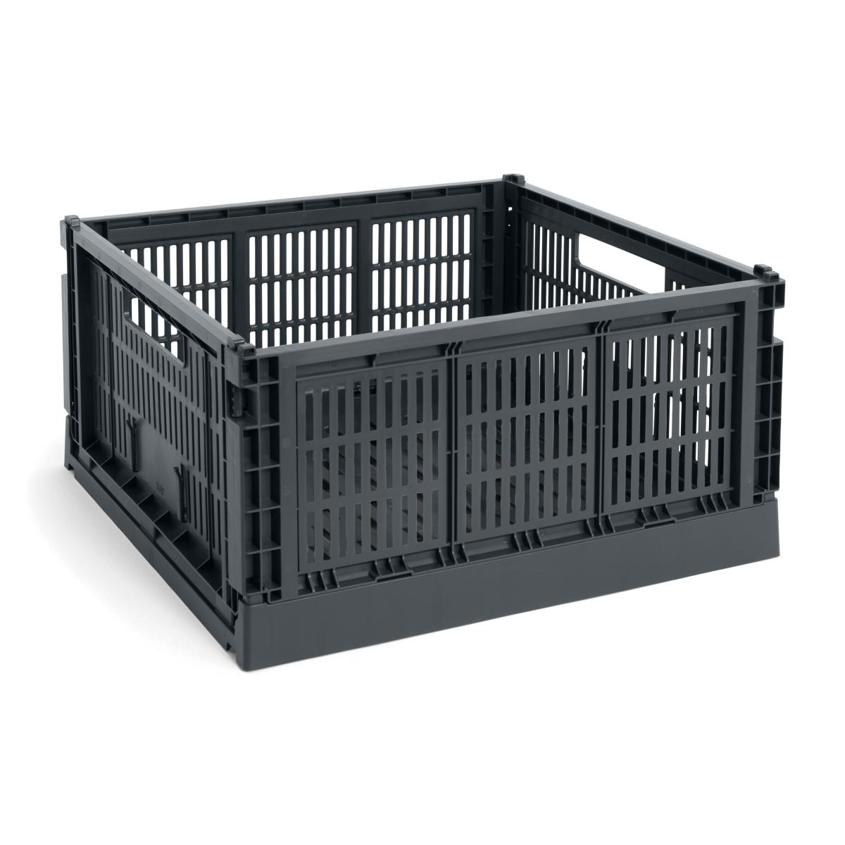 HAY Colour Crate L Square 42x42 cm Charcoal