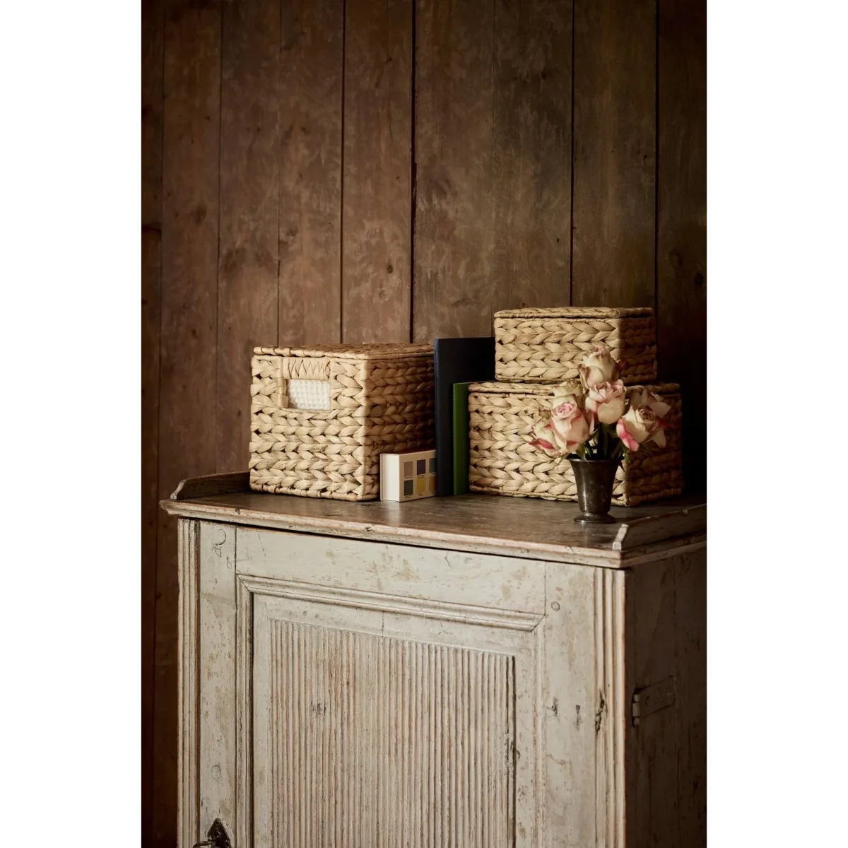 Dixie Lily storage with lid 3 pieces Water hyercinth – image 2