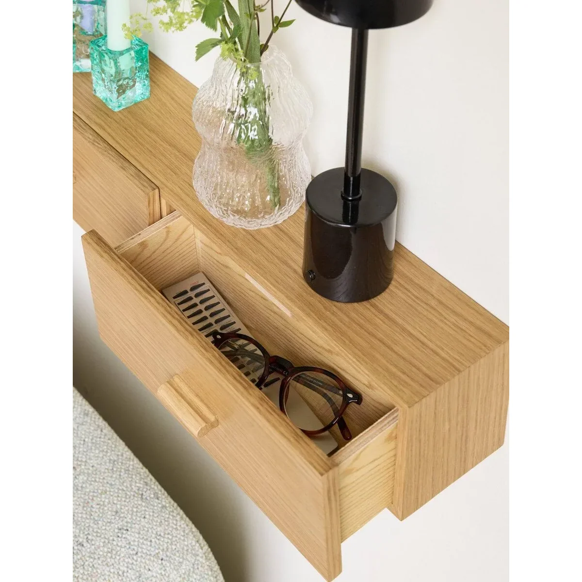 Hübsch Shuno shelf Oak 60x12x14 cm – image 3