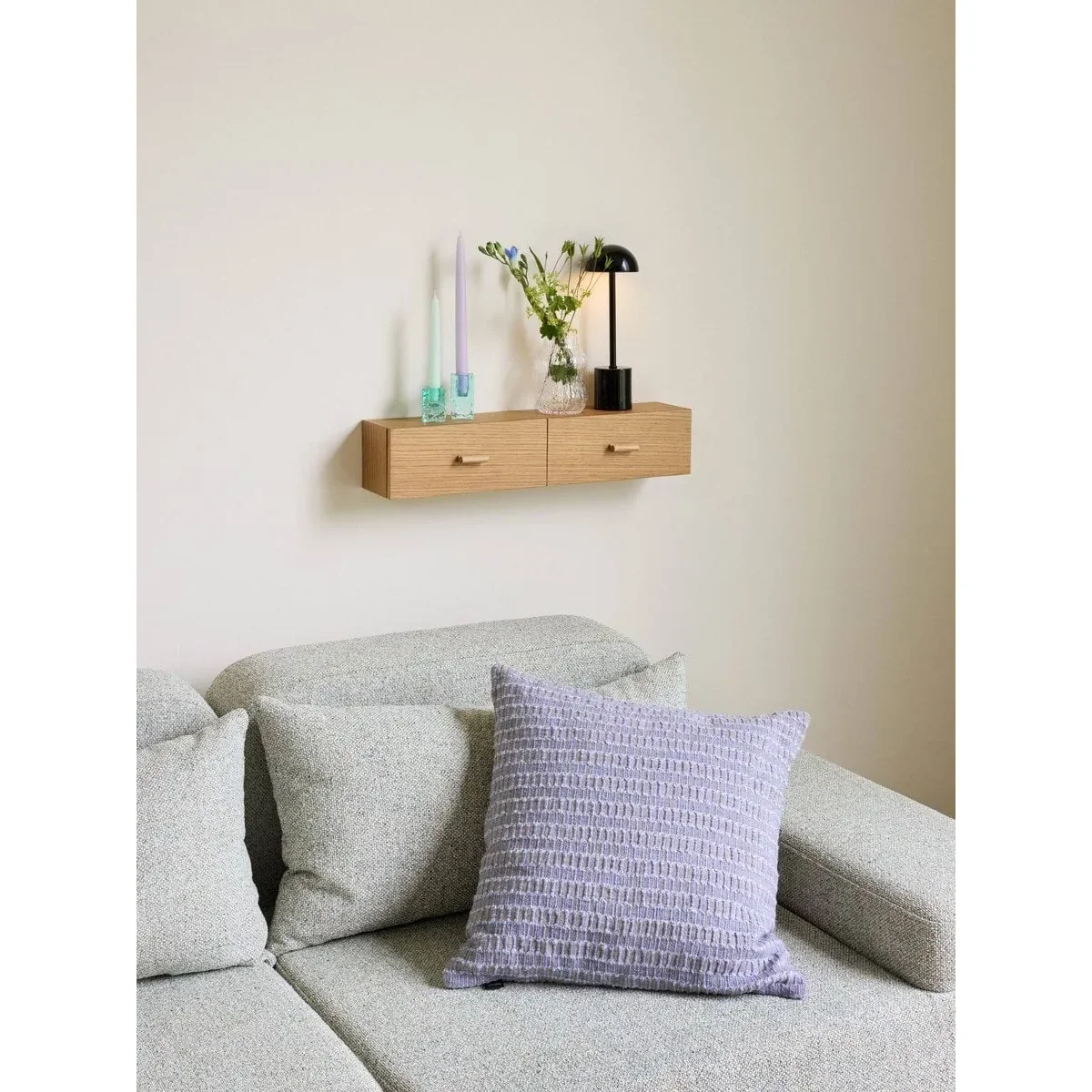 Hübsch Shuno shelf Oak 60x12x14 cm – image 4