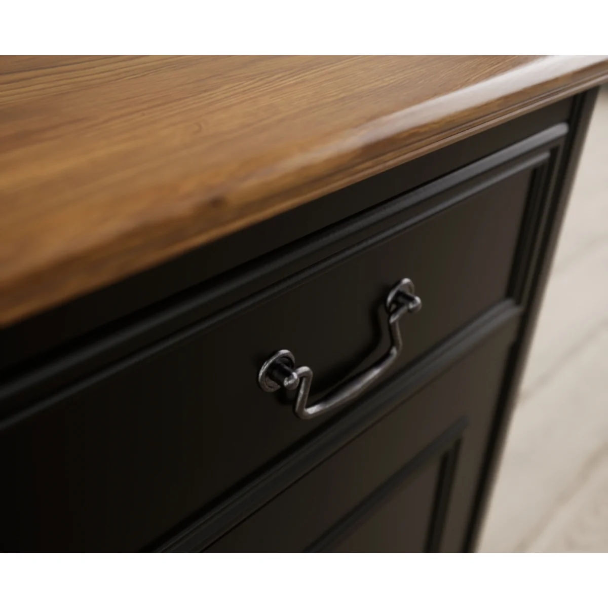 Chateau Noir Oak and Black Painted Small Dresser – image 6