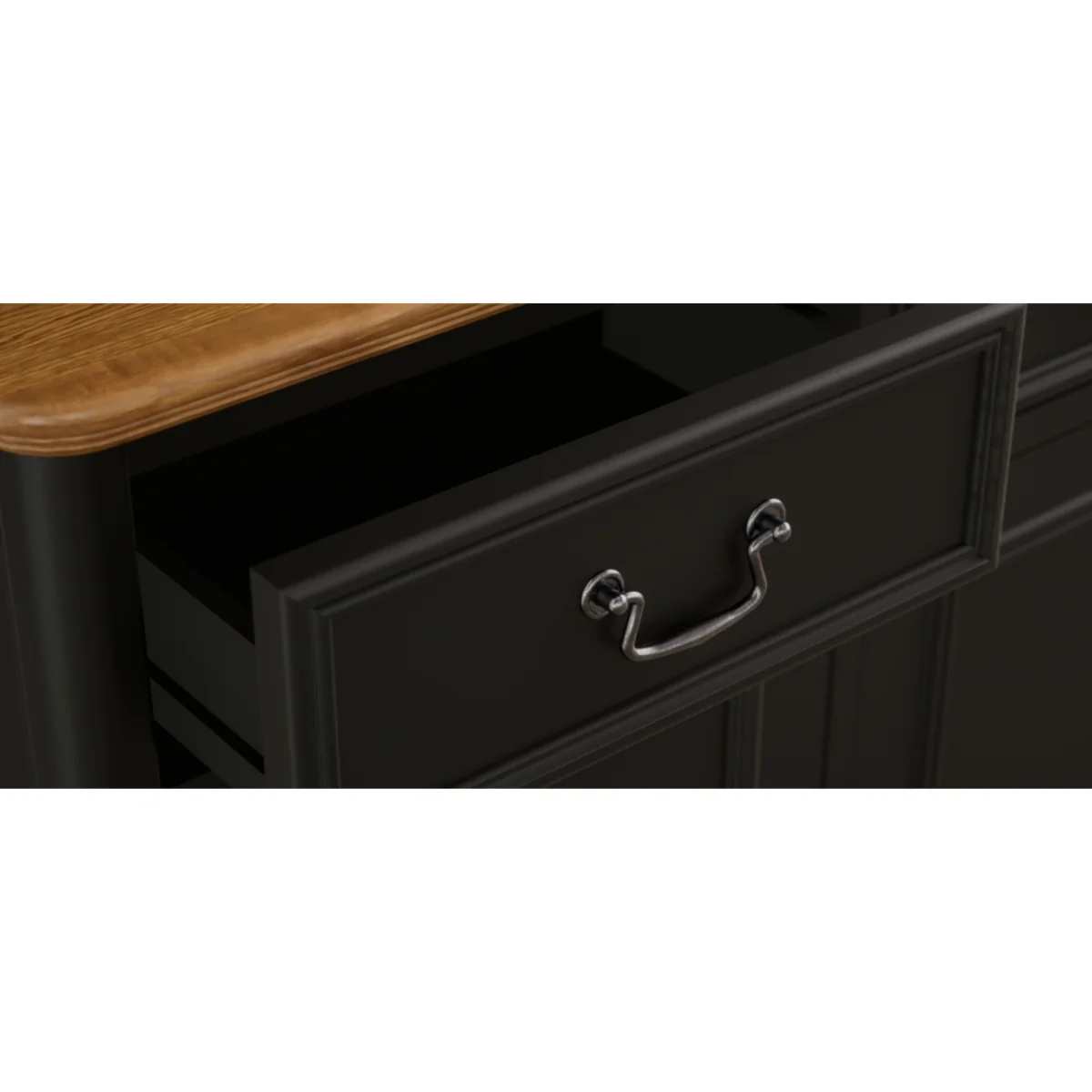 Chateau Noir Oak and Black Painted Small Dresser – image 10