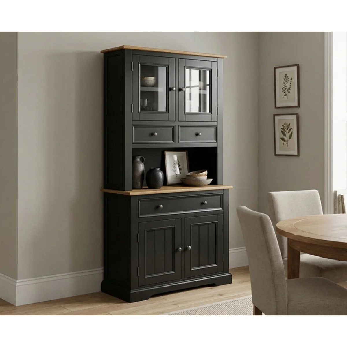 Charlton Oak and Black Painted Small Dresser – image 3