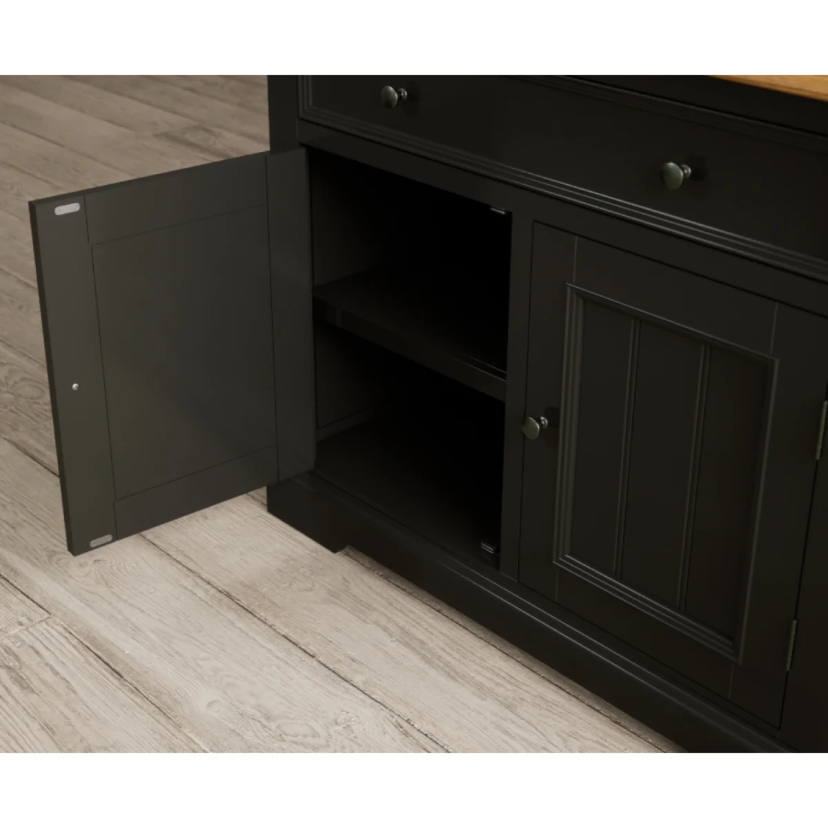 Charlton Oak and Black Painted Small Dresser – image 9